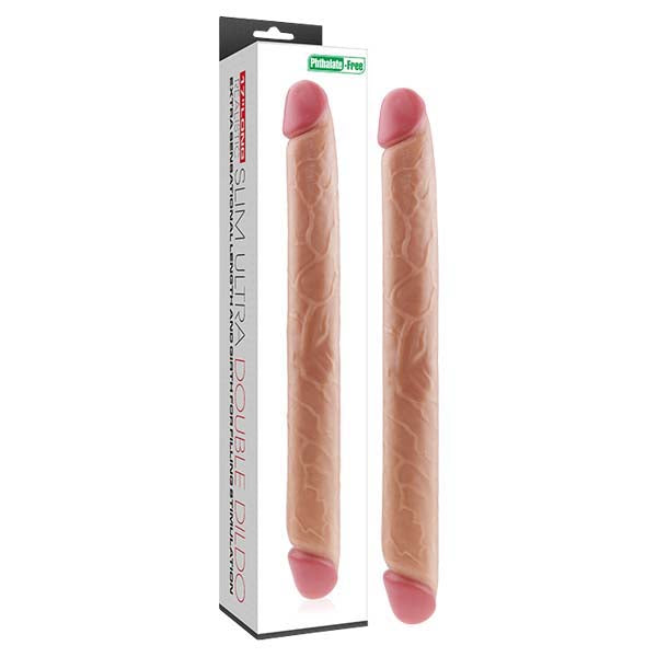Slim Ultra Double Ended Dildo – Flesh 43 cm (17'') Body-Safe Double Dong for Couples
