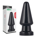 King-Sized Body-Safe Silicone Anal Shocker - 7.5 Inch Mega Butt Plug in Black (USB Rechargeable, 19 cm)
