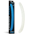 Lumino Play Glow-in-the-Dark Double Dong - 18.5'' Blue Silicone Dildo (47 cm, Body-Safe, Unisex)