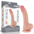 Sliding Skin Dual Layer Dong - Flesh 19.5 cm (7.5'') Flexible Skin Adult Toy for All Genders