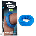 Pinnacle Pro Cock Ring – Ridge Bump Design – Body-Safe Silicone – Blue
