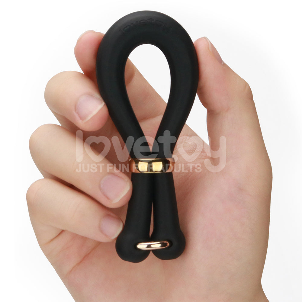 Pinnacle Pro Body-Safe Adjustable Cock Ring - Black (Comfort Fit, Versatile Design)