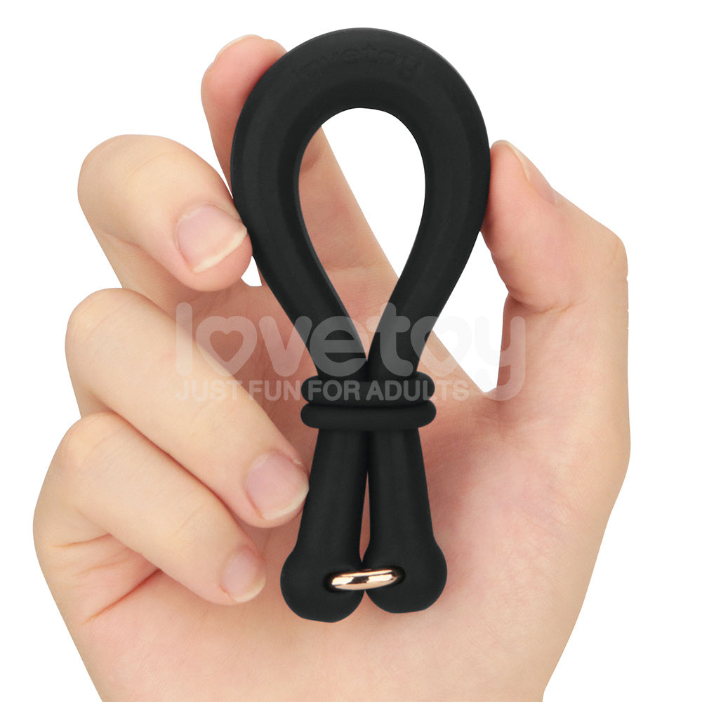 Pinnacle Pro Cock Ring – Adjustable, Body-Safe Silicone – Black