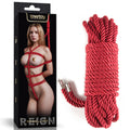 Rebellion Reign Silky Bondage Rope – 10 Metre Length in Red – Soft, Durable, and Body-Safe for All Bondage Enthusiasts
