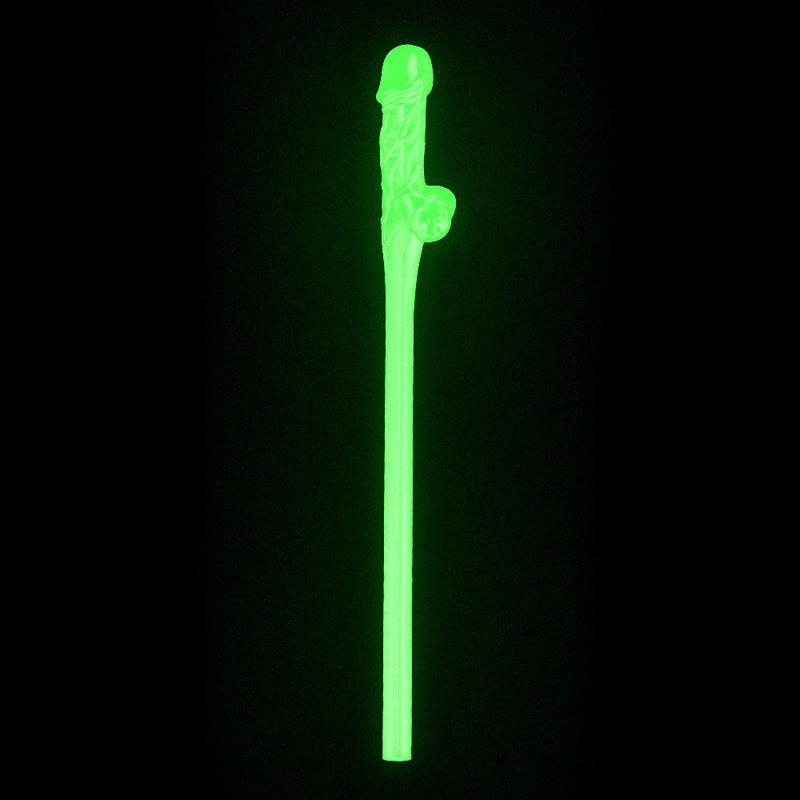 Jokes & Parties Novelty Straws – Glow In The Dark – Set of 9