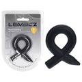 LEVELZ Body-Safe Liquid Silicone Cock Ring - Black (Comfort Fit, Unisex Design)