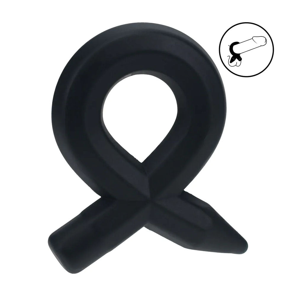 LEVELZ Body-Safe Liquid Silicone Cock Ring - Black (Comfort Fit, Unisex Design)