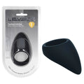LEVELZ Teardrop Body-Safe Silicone Cock Ring - Black (Comfort Fit, Gender-Neutral Design)