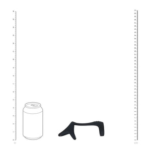 LEVELZ black Tri-O silicone cock and ball ring – image 4