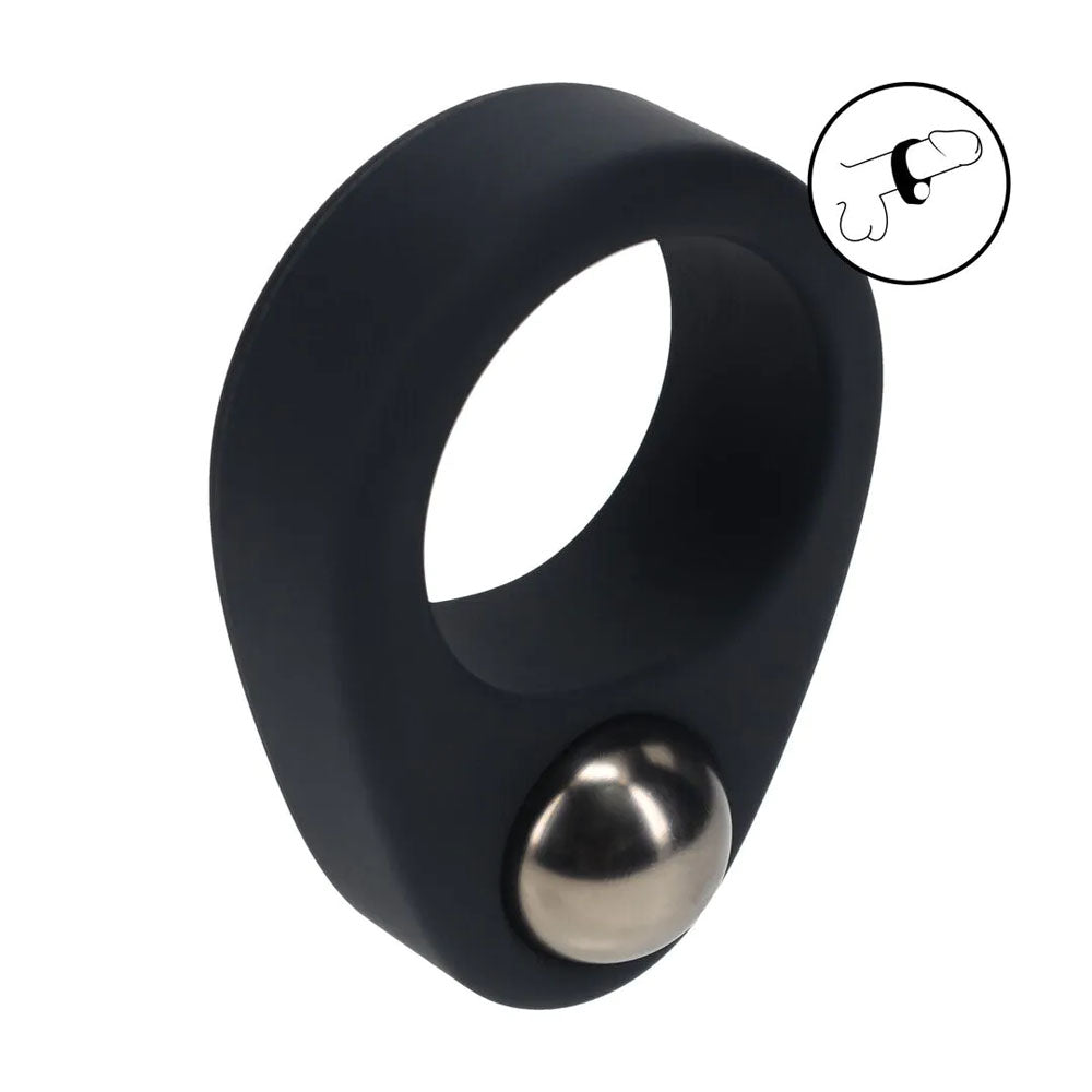 LEVELZ Adjustable Comfort Silicone Cock Ring - Black - Flexible & Body-Safe Design