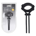 LEVELZ Adjustable Wide Detachable Cock Ring – Black – Body-Safe, Comfortable Fit for Enhanced Pleasure