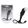 LEVELZ Rippled Hard Loop Prostate Massager - Large - Black (Body-Safe Silicone, USB Rechargeable, 20 cm)