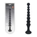 LEVELZ Body-Safe Ribbed Silicone Flared Anal Probe – Black (26.7 cm, USB Rechargeable, Wellness-Enhanced Pleasure)