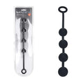 LEVELZ Body-Safe Silicone Medium Anal Balls - 20mm - Black (32 cm, Perfect for All Genders)