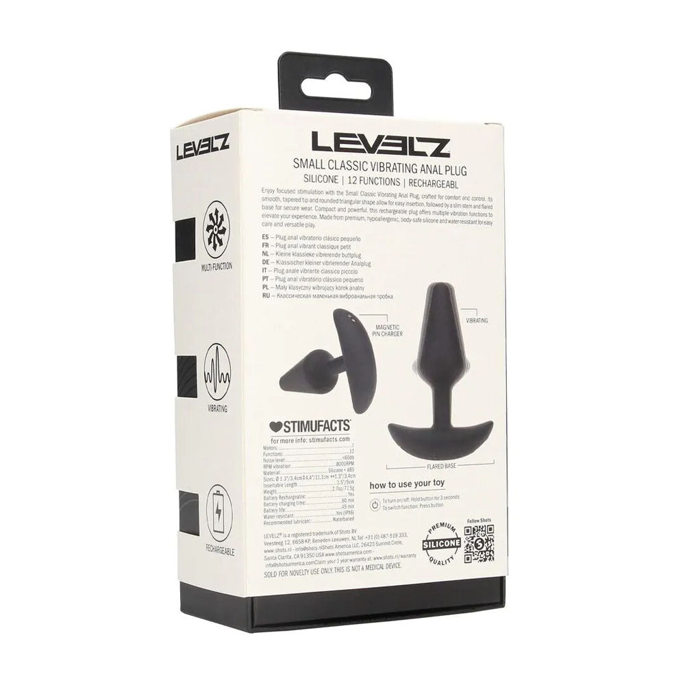 LEVELZ small black vibrating silicone butt plug – image 9