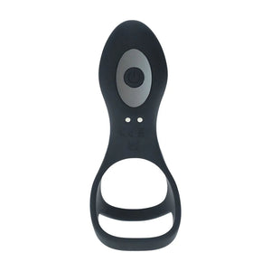 LEVELZ black vibrating cock and ball ring with shaft loop – image 4