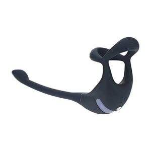 LEVELZ black vibrating Tri-O cock ring with prostate stimulator – image 3