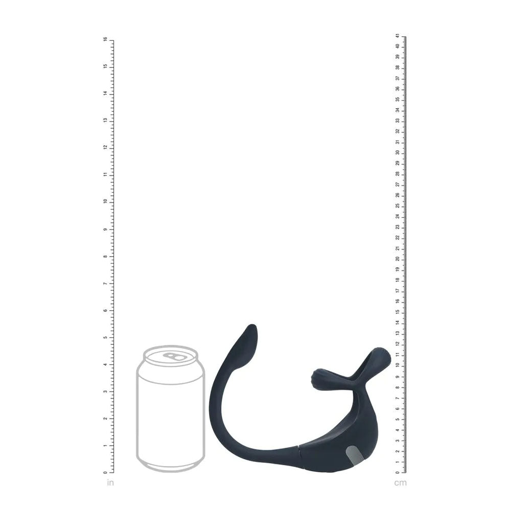 LEVELZ black vibrating Tri-O cock ring with prostate stimulator – image 6