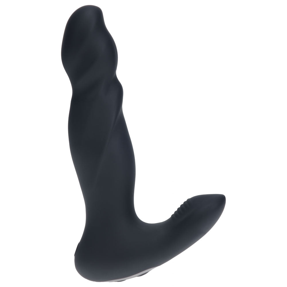 LEVELZ Body-Safe Silicone Prostate Massager with Vibrating & Thrusting Features - Black (USB Rechargeable, 14.7 cm)