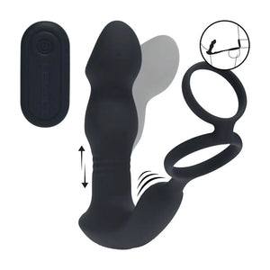 LEVELZ remote control thrusting prostate massager with cock ring – image 2