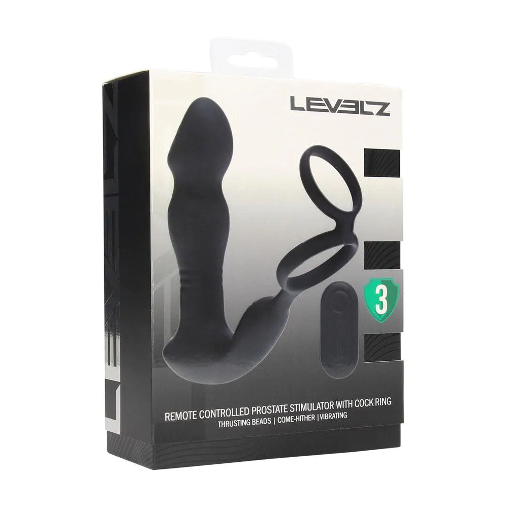 LEVELZ remote control thrusting prostate massager with cock ring – image 8