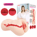 Kokos Vanilla Body-Safe Dual Layer Vagina Stroker - Flesh Onahole 004 (Sensual Pleasure, Easy to Clean)