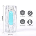 Maia Aster - Body-Safe Clear Vibrating Stroker Sleeve for Enhanced Pleasure