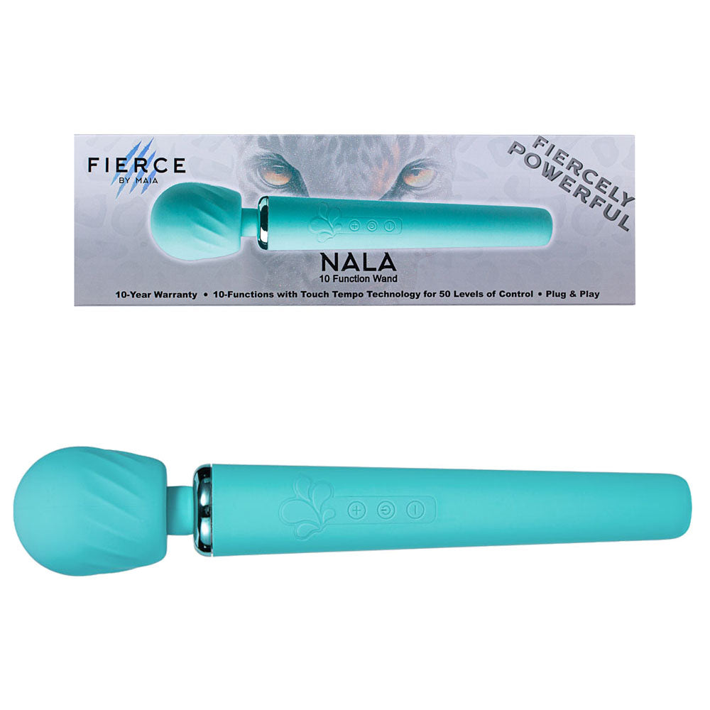 Maia Vibrator – USB Rechargeable – Body-Safe Silicone – Blue – 30 cm