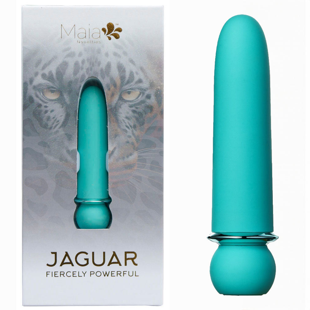 Maia JAGUAR - Blue - 10.1 cm Body-Safe USB Rechargeable Bullet Vibrator for Wellness