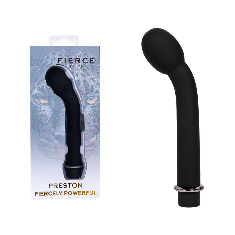 Maia PRESTON - Gender-Neutral 17.8 cm USB Rechargeable G-Spot Vibrator in Classic Black