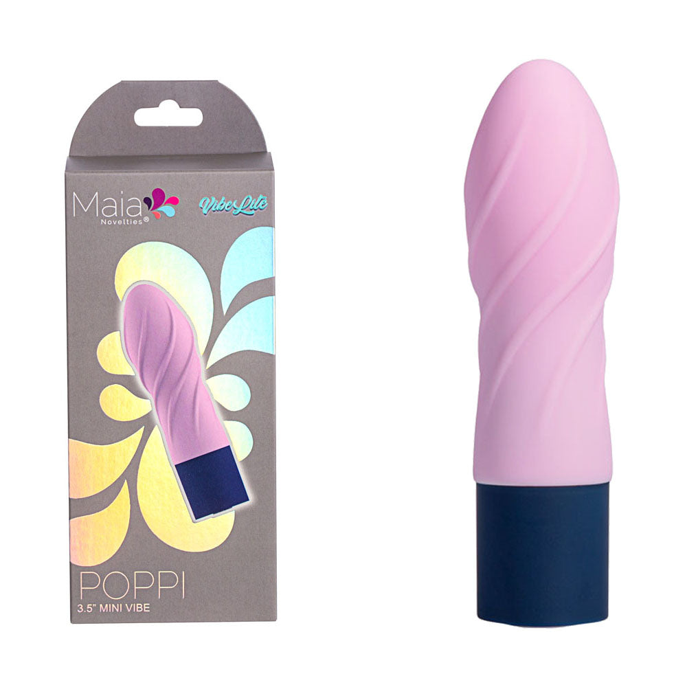 Maia POPPI - Light Pink 8.9 cm USB Rechargeable Wellness Bullet Vibrator