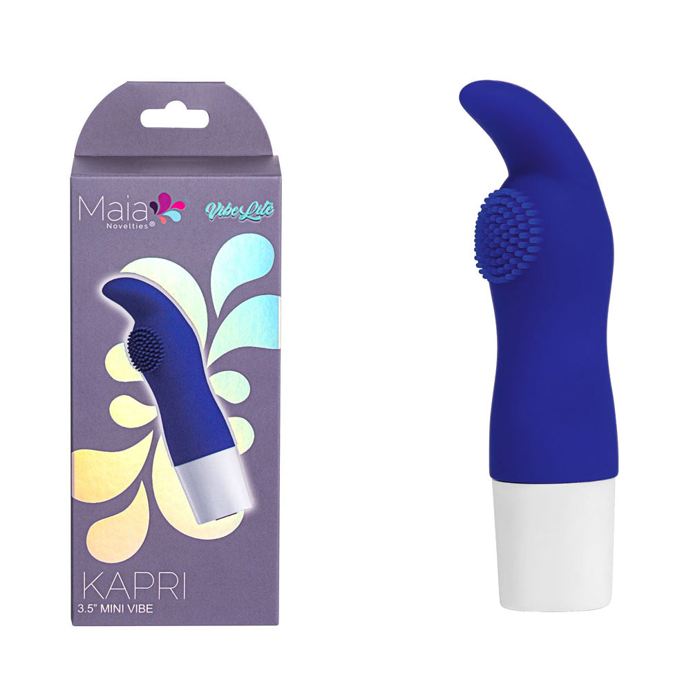 Maia KAPRI - Aqua Blue 8.9 cm Body-Safe USB Rechargeable Bullet Vibrator