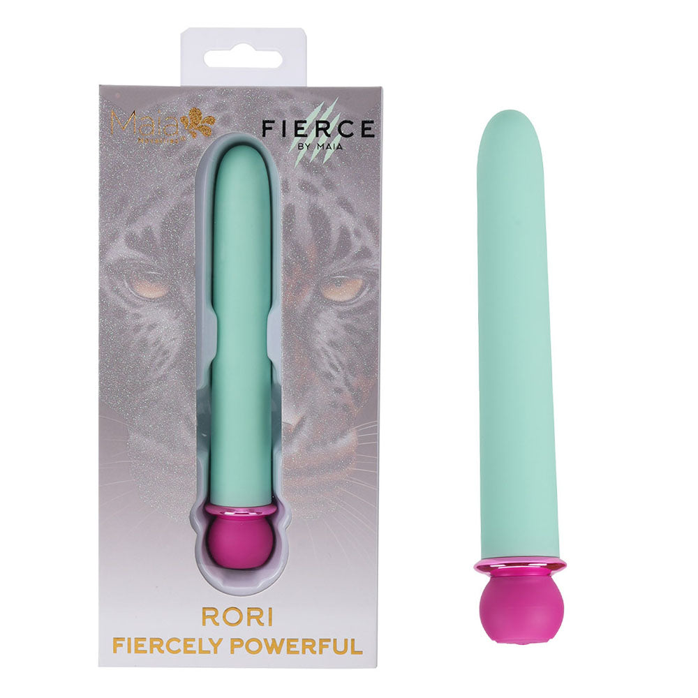 Maia RORI - Teal XL Bullet Vibe – 15.2 cm USB Rechargeable, Body-Safe Silicone