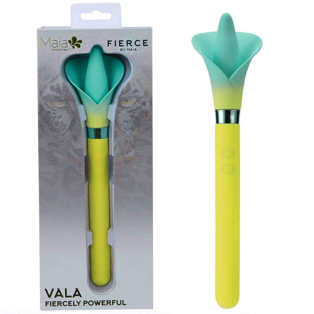 Maia VALA Yellow Flower Vibrator - USB Rechargeable