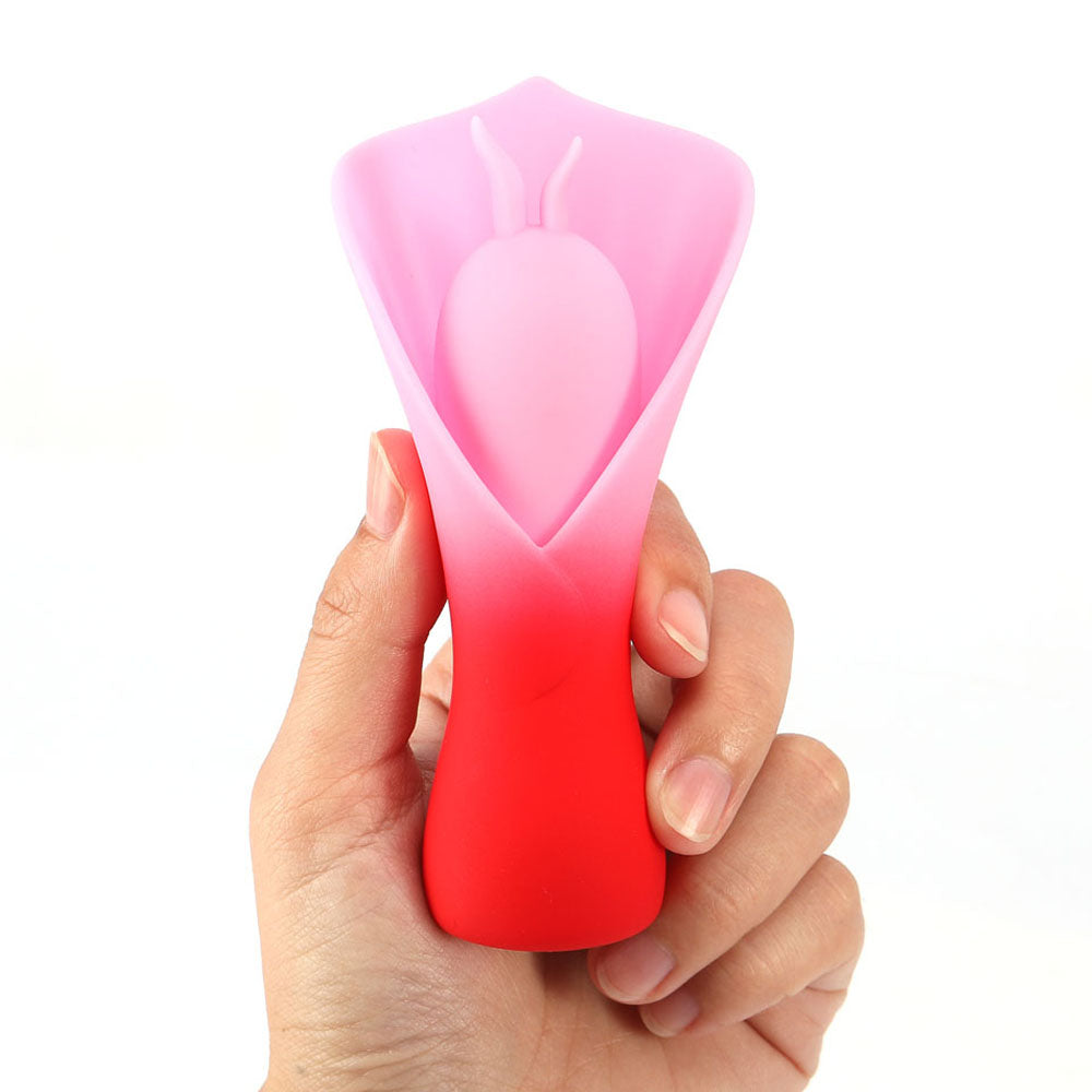 Maia MINA Red Fluttering Flower Stimulator - USB Rechargeable Pleasure Toy