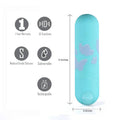 Maia Julia - Teal USB Rechargeable Bullet Vibrator (7.6 cm, Body-Safe Silicone)