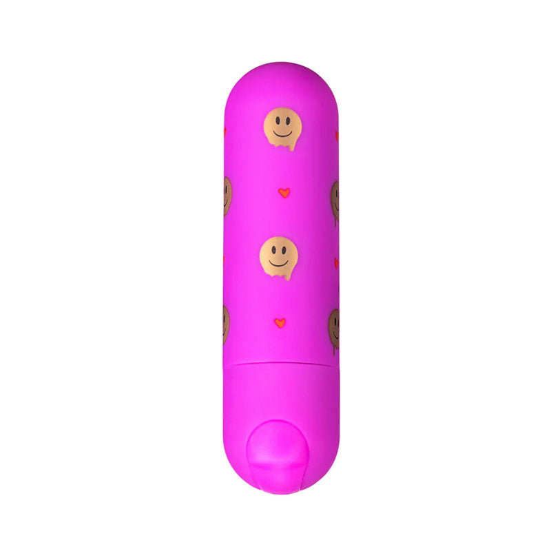 Maia Giggly - 7.6 cm USB Rechargeable Body-Safe Silicone Bullet Vibrator in Vibrant Pink