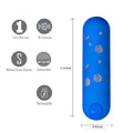 Maia Luna - 7.6 cm Body-Safe Silicone USB Rechargeable Bullet Vibrator in Blue