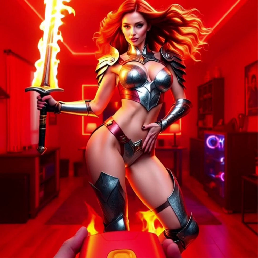 MASTURS Solara - USB Rechargeable Vibrating & Thrusting Auto Stroker with Heating and Augmented Reality Features