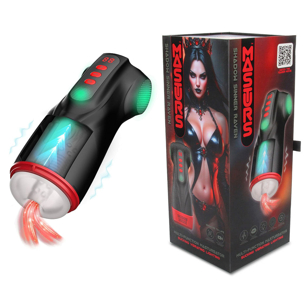 MASTURS Stroker – USB Rechargeable, Body-Safe Silicone – Black