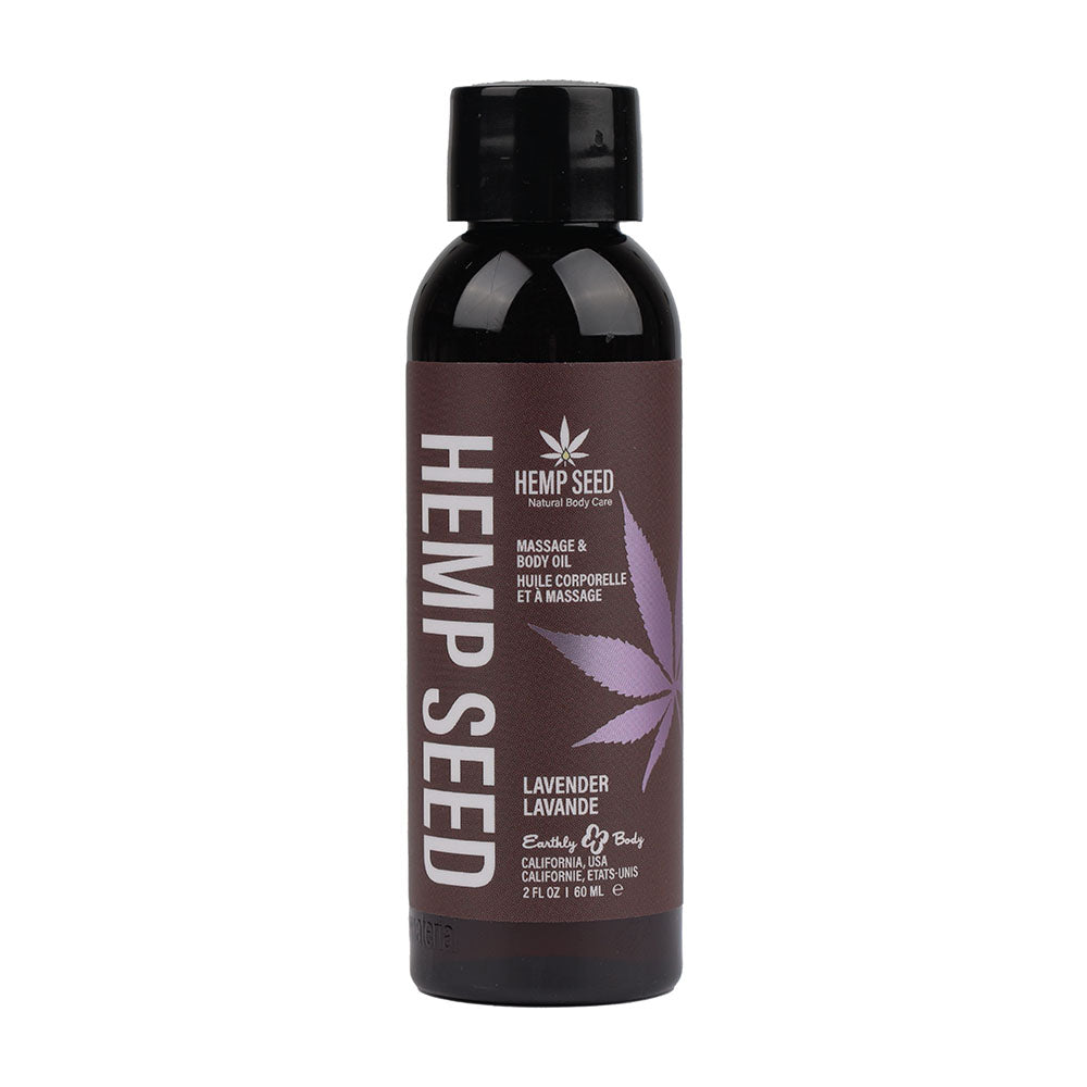 Hemp Seed Massage & Body Oil - Lavender Infusion - 59 ml Natural Wellness Blend