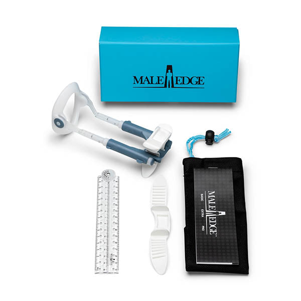 MaleEdge Basic Kit - Safe and Effective Penis Enlargement System in Blue Case (Includes Comprehensive Guide)