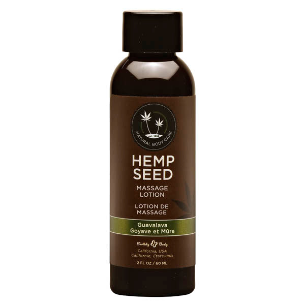 Hemp Seed Massage Lotion - Guavalava Scent (Guava & Blackberry) - 59 ml Body-Safe Hydrating Formula