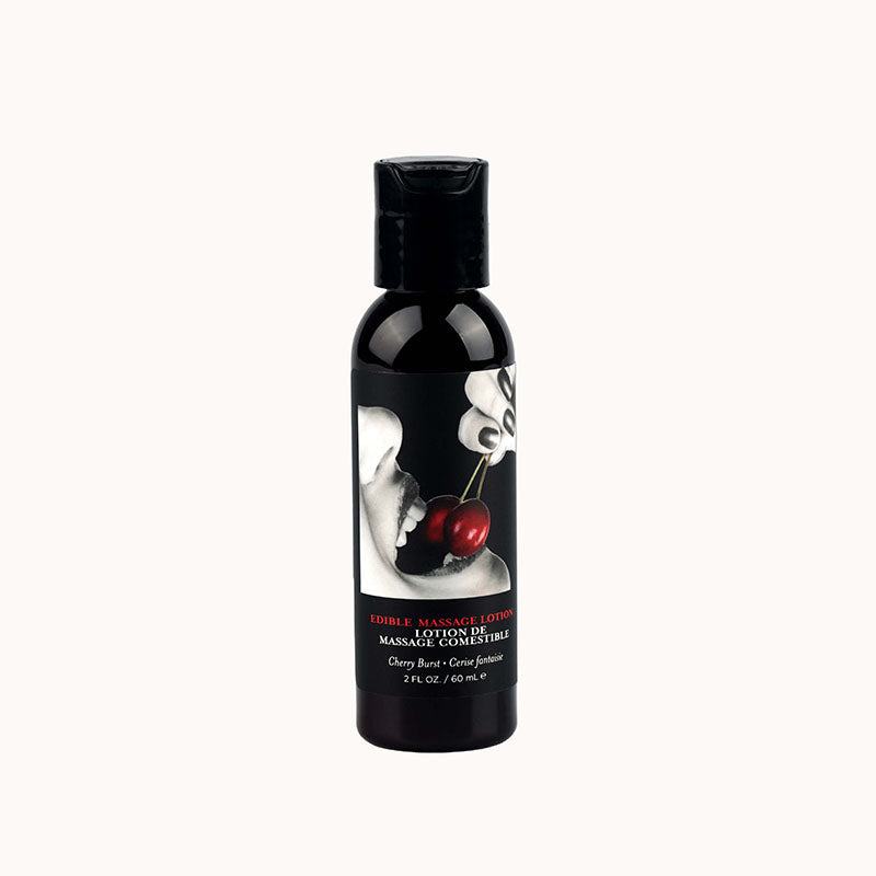 Edible Massage Lotion - Cherry Flavor - Body-Safe, 60 ml for Relaxation and Wellness