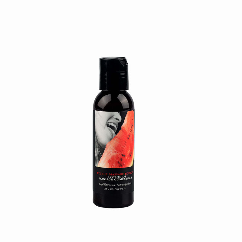 Edible Massage Lotion - Watermelon Flavored Body Oil - 60 ml (Hydrating & Soothing Formula)