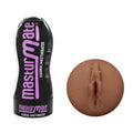 Masturmate Body-Safe Silicone Vagina Stroker – Mocha Brown (Self-Lubricating, 20 cm)