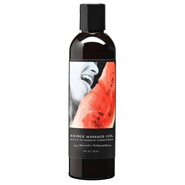 Juicy Watermelon Massage Oil – 237 ml Bottle (Body-Safe, Sensual Wellness)