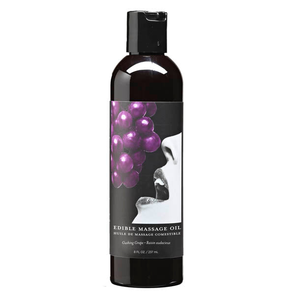 Gushing Grape Massage Oil – 237 ml Bottle (Body-Safe, Flavorful Wellness)
