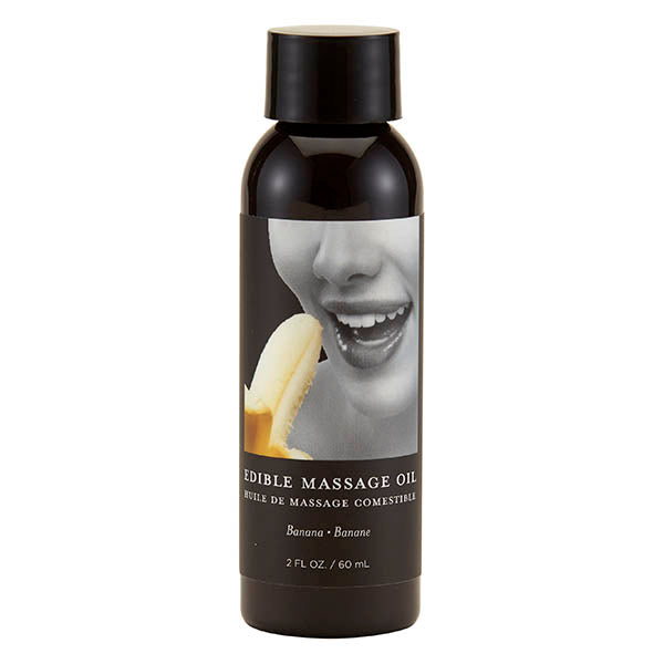 Wellness Edible Massage Oil - Banana Flavor - 59 ml Bottle (Body-Safe, Relaxation & Self-Care)