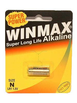 Winmax N Alkaline Battery - Premium N Size Battery (1 Pack, Long-lasting Power)